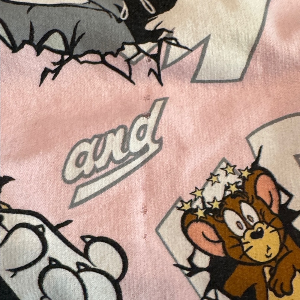 Pink Cartoon Character Hoodie Tom & Jerry Size L (CL) - Picture 11 of 12